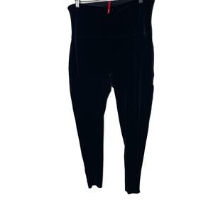 Spanx Pullover Velvet High Waist Leggings Black Womens 2X